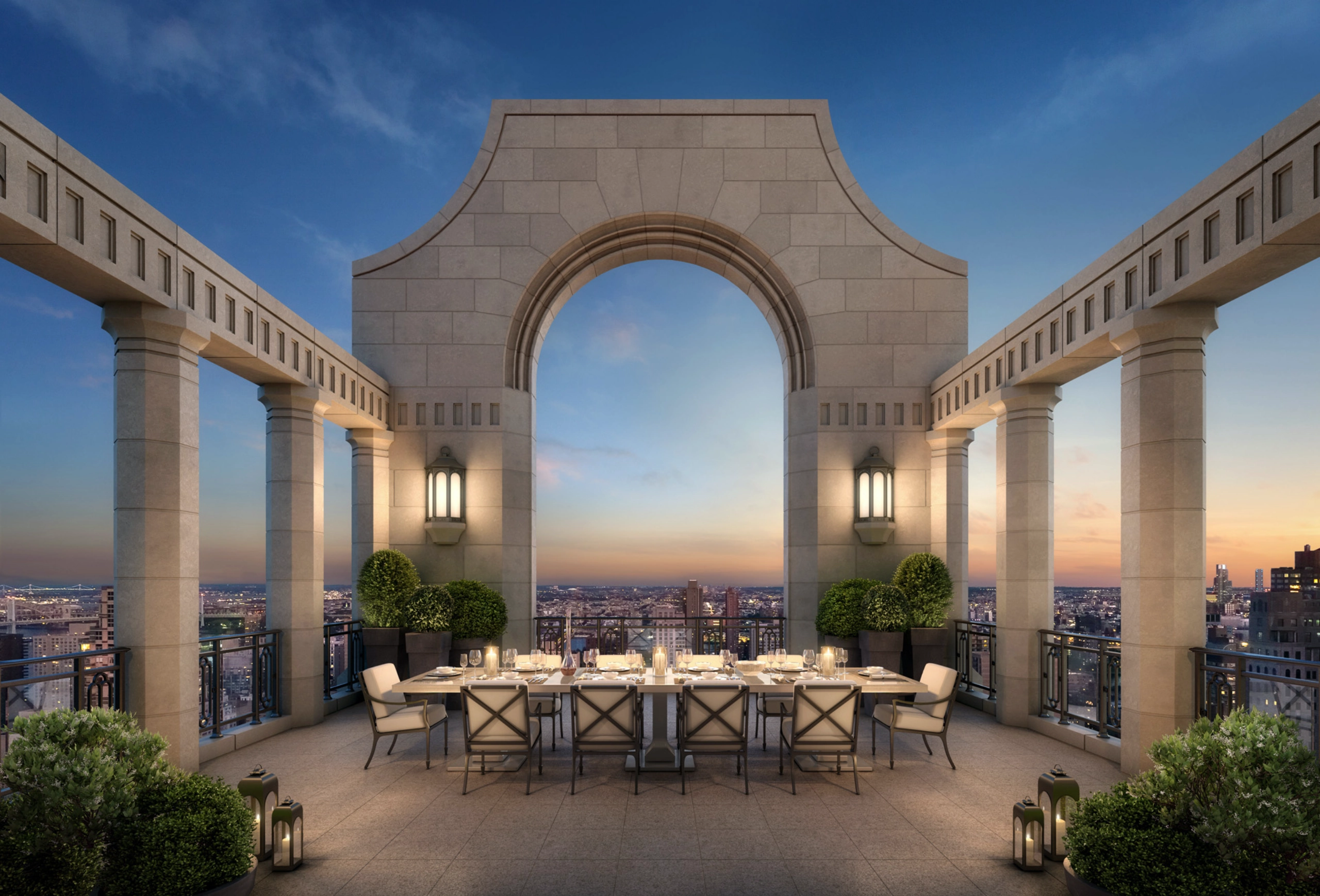 Private rooftop terrace